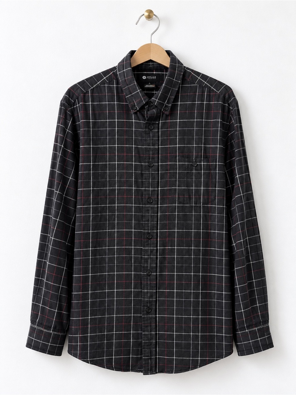 Men’s Haggar Plaid Button Down Shirt Size Large Like New